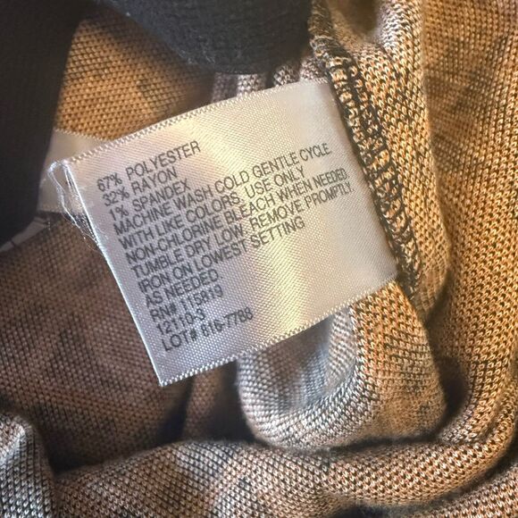 Worthington Retro Orange Geometric Modern Knit Skirt Size Large - Picture 4 of 4